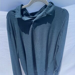 Vuori Slate Blue Long Sleeve Polo